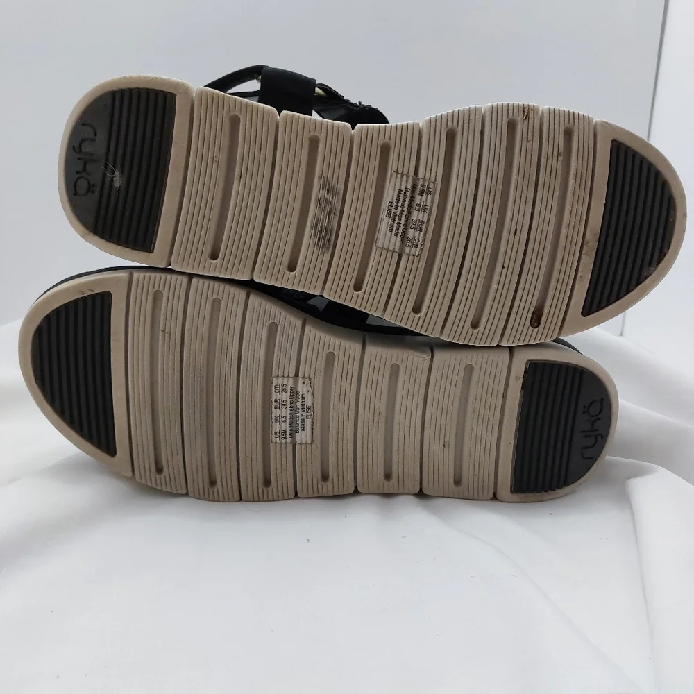 Ryka Black Sandals‎ Adjustable Elise Size 9.5 M